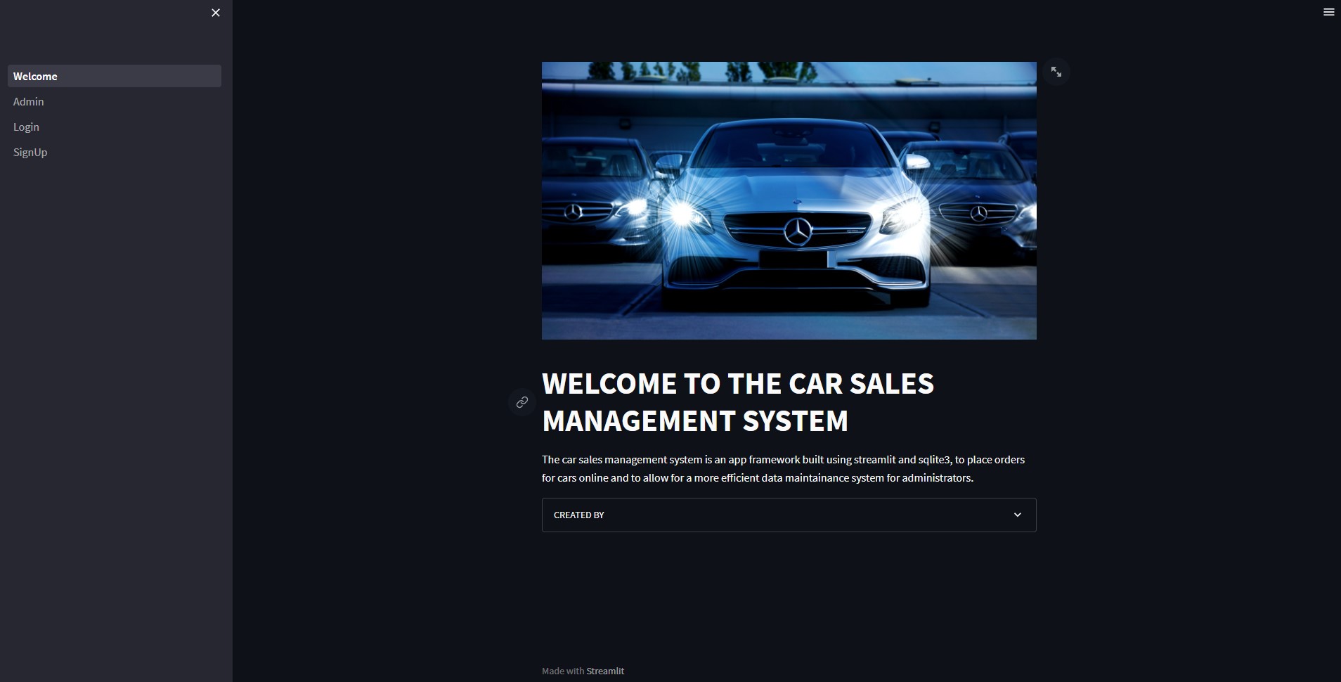 Car Sales DBMS